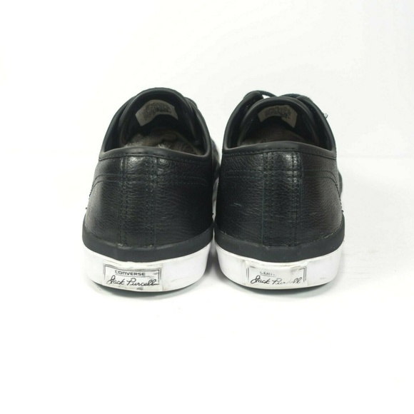 Converse Jack Purcell Low Top Leather Sneakers - Picture 6 of 8